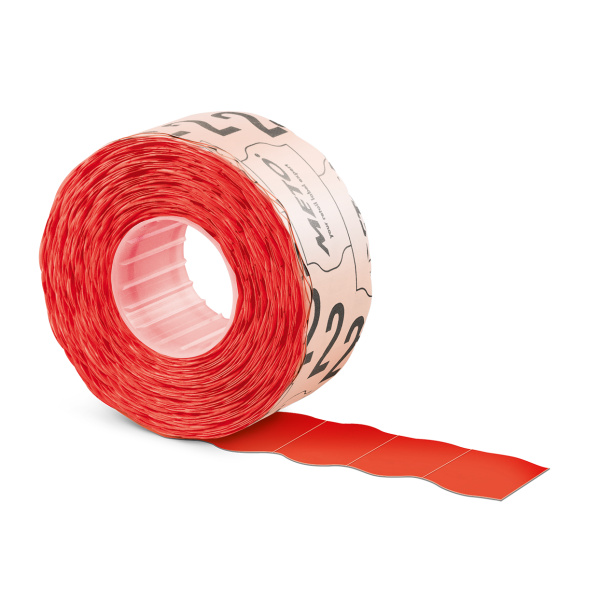 Etiketten für METO Handauszeichner 26x16mm, Leuchtrot – Bild 2