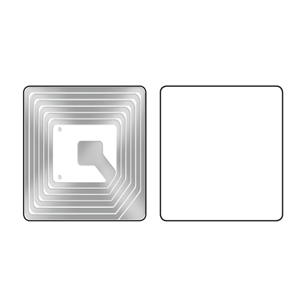 RF Etiketten 410 ECON weiss 40x40mm (nicht bedruckbar) / Rolle 1.000 Stk.