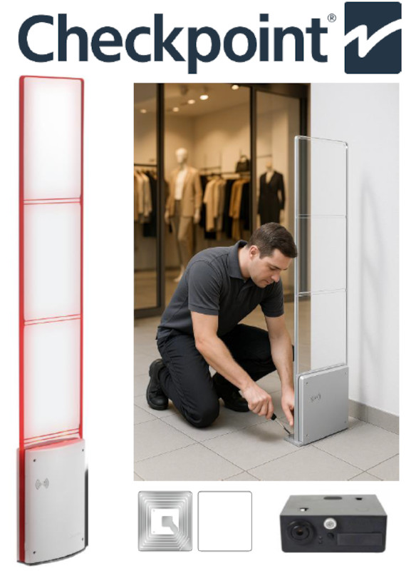 Warensicherung CHECKPOINT RF / 2 Antennen Typ G35 / Durchgansbreite max. 2 Meter / inkl. Anfahrt und Installation Österreich