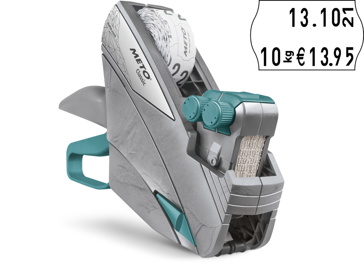 Meto Classic M 1626, Preisauszeichner, u.a. Jahreszahlen