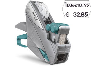 Meto Classic M 1626, Preisauszeichner, u.a. Grundpreis