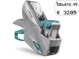Meto Classic M 1626, Preisauszeichner, u.a. Grundpreis