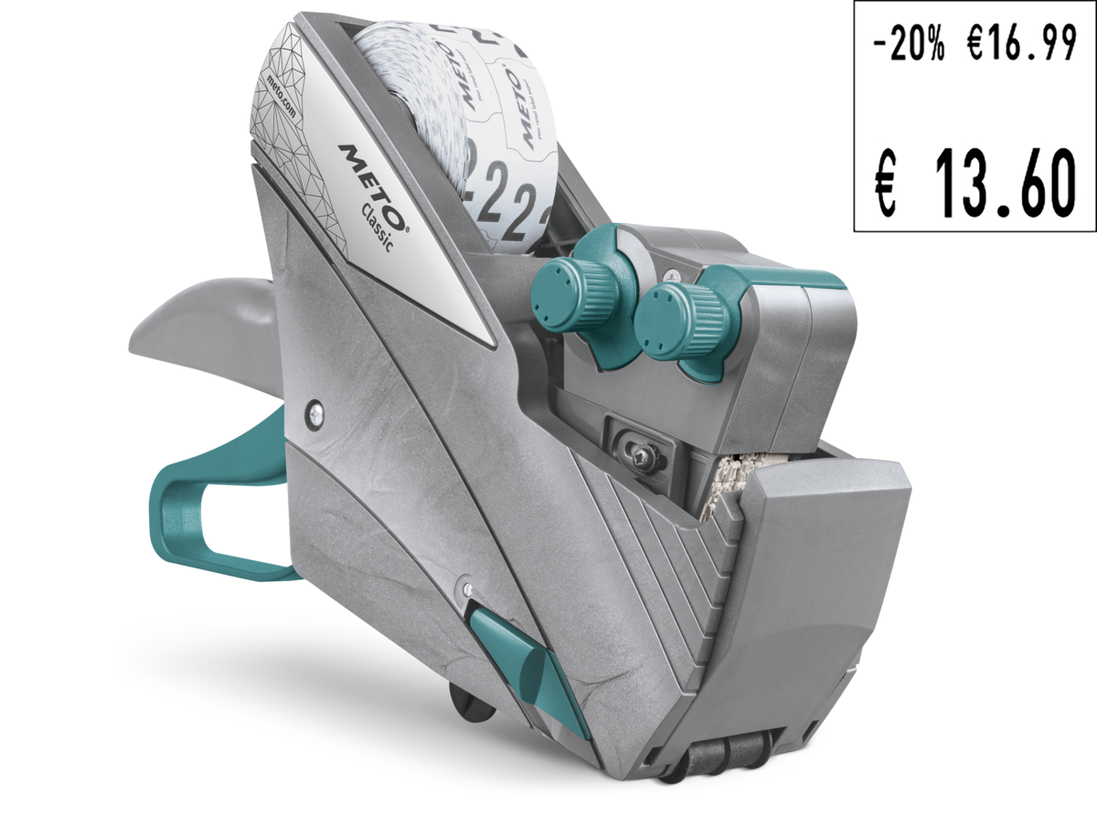 Meto Classic XL Giant 1829, Preisauszeichner, u.a. Rabatt